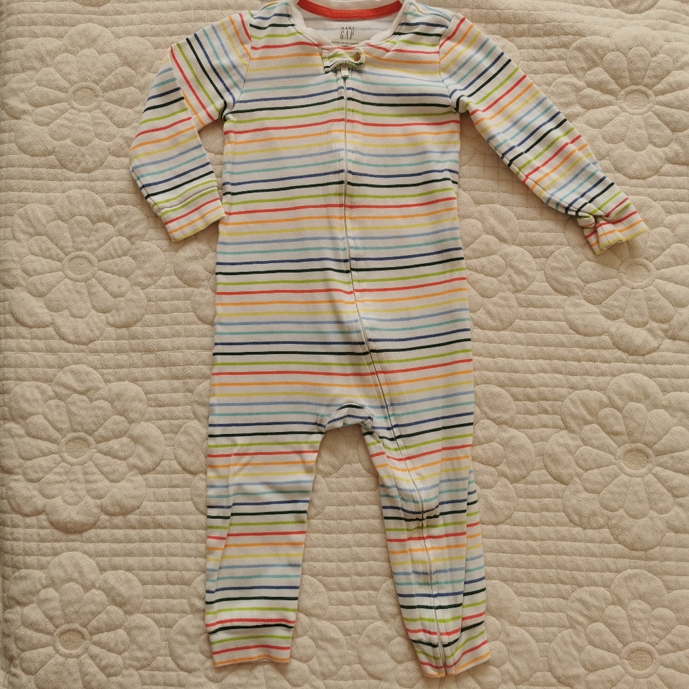 🌺SOLD🌺Gap Baby 100% Organic Cotton First Favorite One-Piece 18-24m - Picture 3 of 8